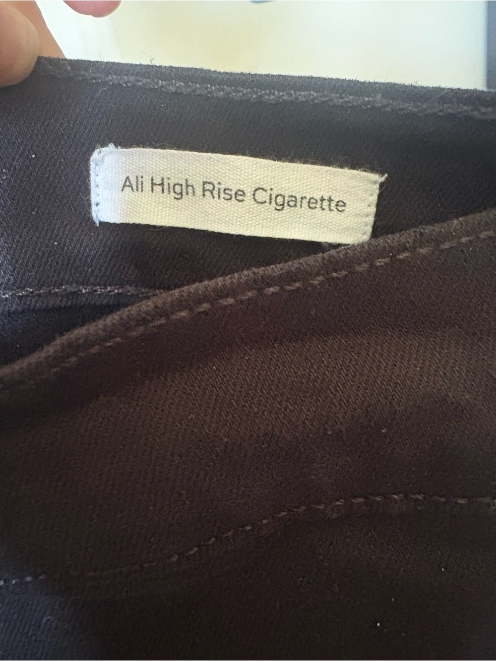 FRAME Denim Ali High Rise Cigarette Jeans - Noir (Black) - Size 27 - Picture 4 of 15